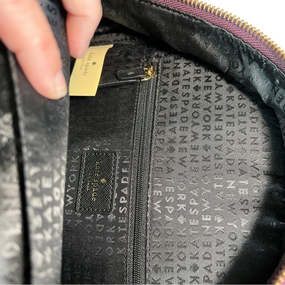 Kate Spade New York deep plum backpack brand new with tags
